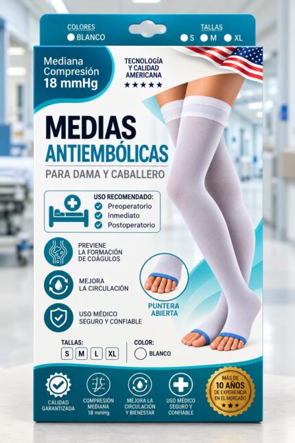 Medias Antiembólicas 18mmHg