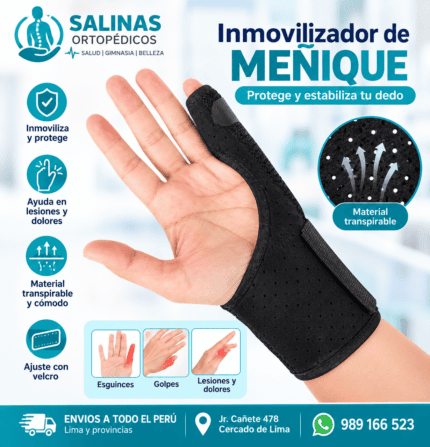 Muñequera con inmovilizador de pulgar
